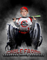 Baseball Softball Glove Individual Template