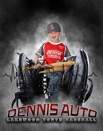 Baseball Softball Glove Individual Template