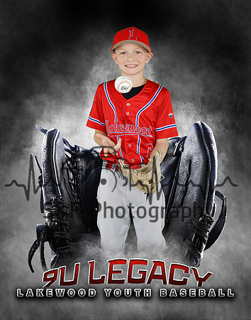Baseball Softball Glove Individual Template