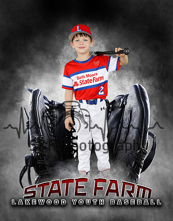 Baseball Softball Glove Individual Template