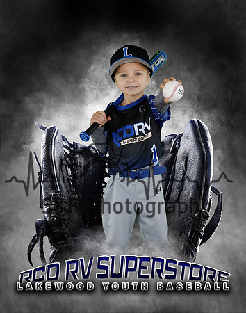 Baseball Softball Glove Individual Template