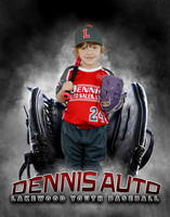 Baseball Softball Glove Individual Template