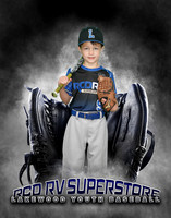Baseball Softball Glove Individual Template