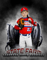 Baseball Softball Glove Individual Template