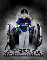 Baseball Softball Glove Individual Template