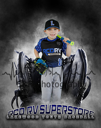 Baseball Softball Glove Individual Template