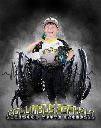 Baseball Softball Glove Individual Template