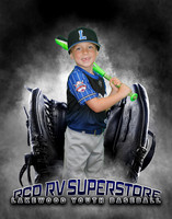 Baseball Softball Glove Individual Template