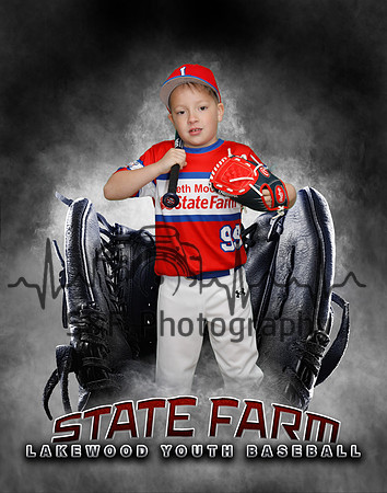 Baseball Softball Glove Individual Template