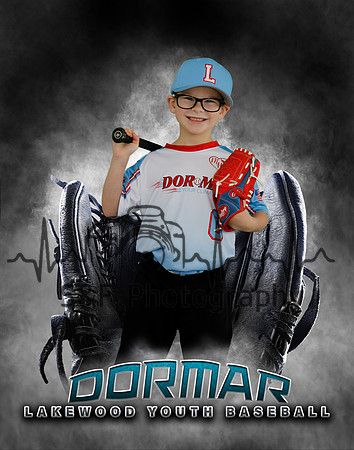 Baseball Softball Glove Individual Template
