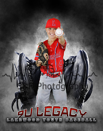Baseball Softball Glove Individual Template