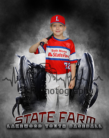 Baseball Softball Glove Individual Template