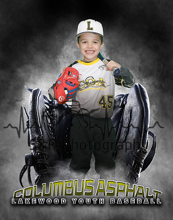 Baseball Softball Glove Individual Template