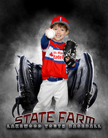 Baseball Softball Glove Individual Template