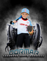Baseball Softball Glove Individual Template