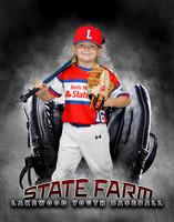 Baseball Softball Glove Individual Template